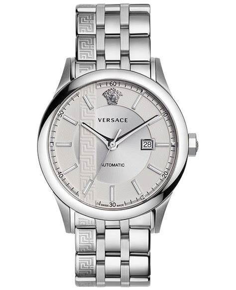 versace aiakos automatic watch|Versace Aiakos Stainless Steel Automatic Watch, .